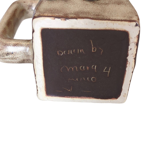 Pottery Coffee Mug with Turtles Designed by Mara Mexico - Picture 5 of 5